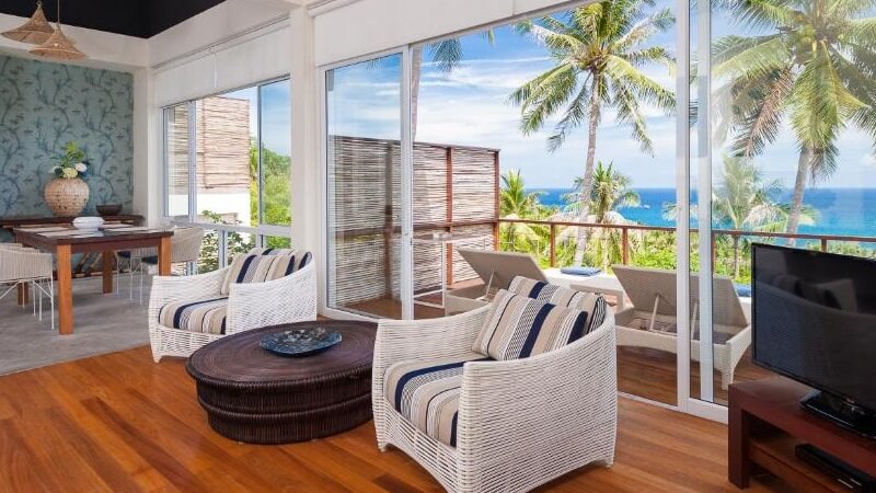Blue Villa with Private Pool & Sea View