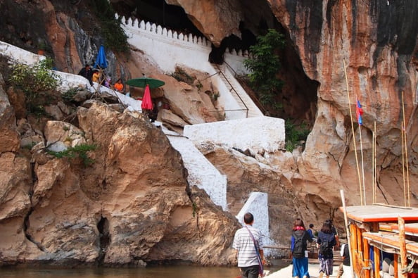 Ban Pak Ou, a village directly across from the well-known Pak Ou Sacred Caves