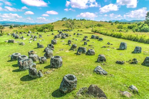 Plain of Hars in Xieng Khouang Laos