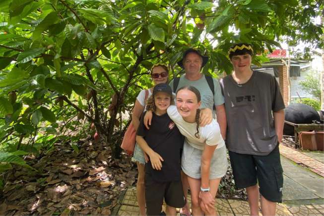 Stroll through its orchards in Mekong Delta and savoring the sweetness of tropical fruits