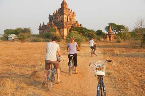 Embrace day 10 with a delightful Bagan Bike Tour through the heart of the city - an archaeological wonderland
