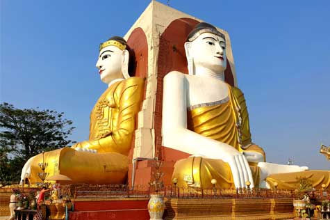 the pagoda of Kyauk Pun is best known for four gigantic seated Buddha shrine