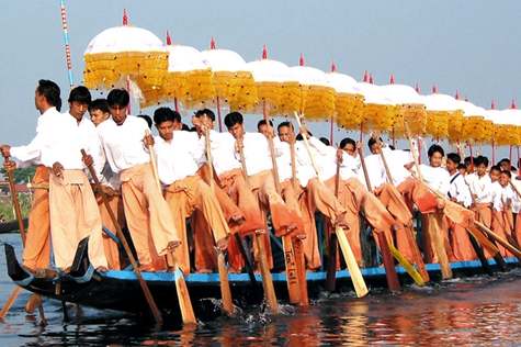 Our next stop on this Burma tour package is the revered Phaung Daw Oo Pagoda