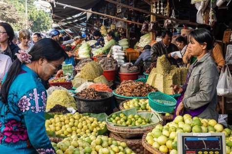 Continue your Burma travel package by venturing to the morning market in central Mandalay.