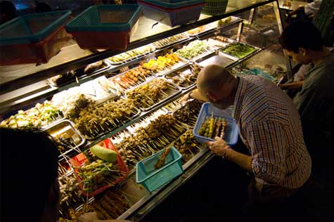 Delicious street food in Yangon.