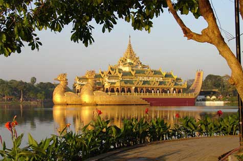 Take a Myanmar River Cruise to visit Kandawgyi (Royal) Lake