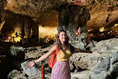Sung Sot Cave is the most famous cave in Halong Bay