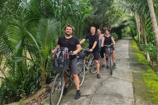 cycling around Tan Thach village