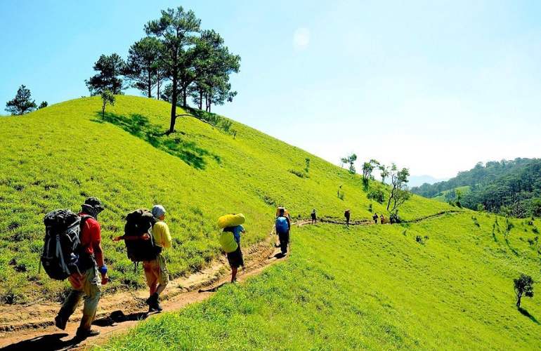Hiking in Dalat is a popular activity with scenic trails and breathtaking vistas