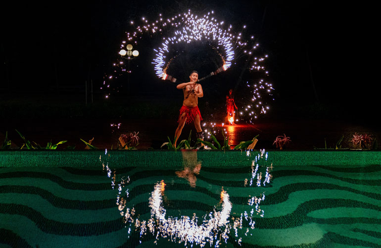 Dancing in the club in Phu Quoc